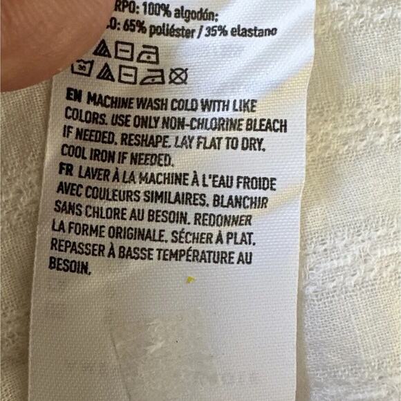 American Eagle Crop Top White Spaghetti Strap Ruffle Summer Beach Size Small - Picture 6 of 8